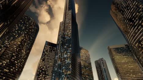 Skyscrapers-or-Modern-Buildings-in-the-City